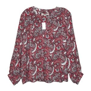 LOFT Paisley Floral Top Women’s Large